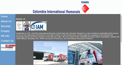 Desktop Screenshot of columbia-removals.com.hk